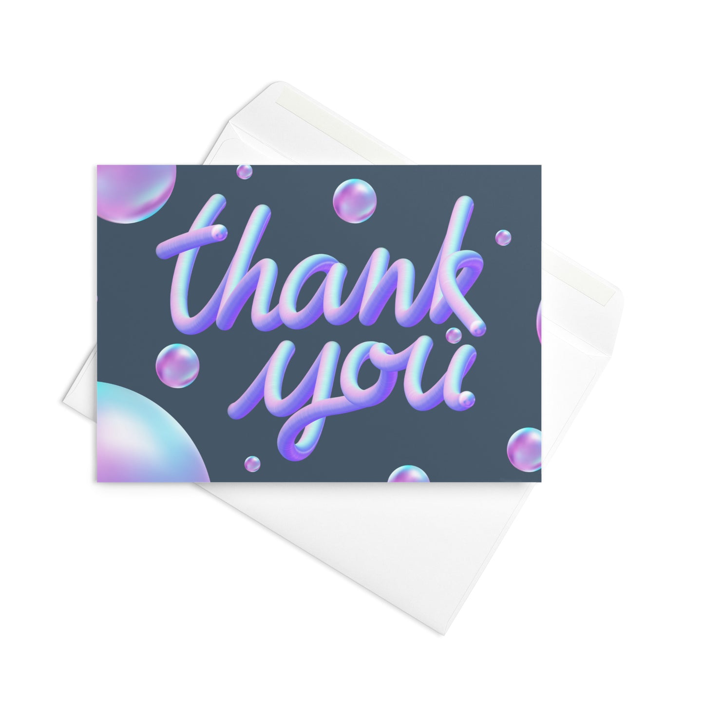 Neon Thank You Greeting card