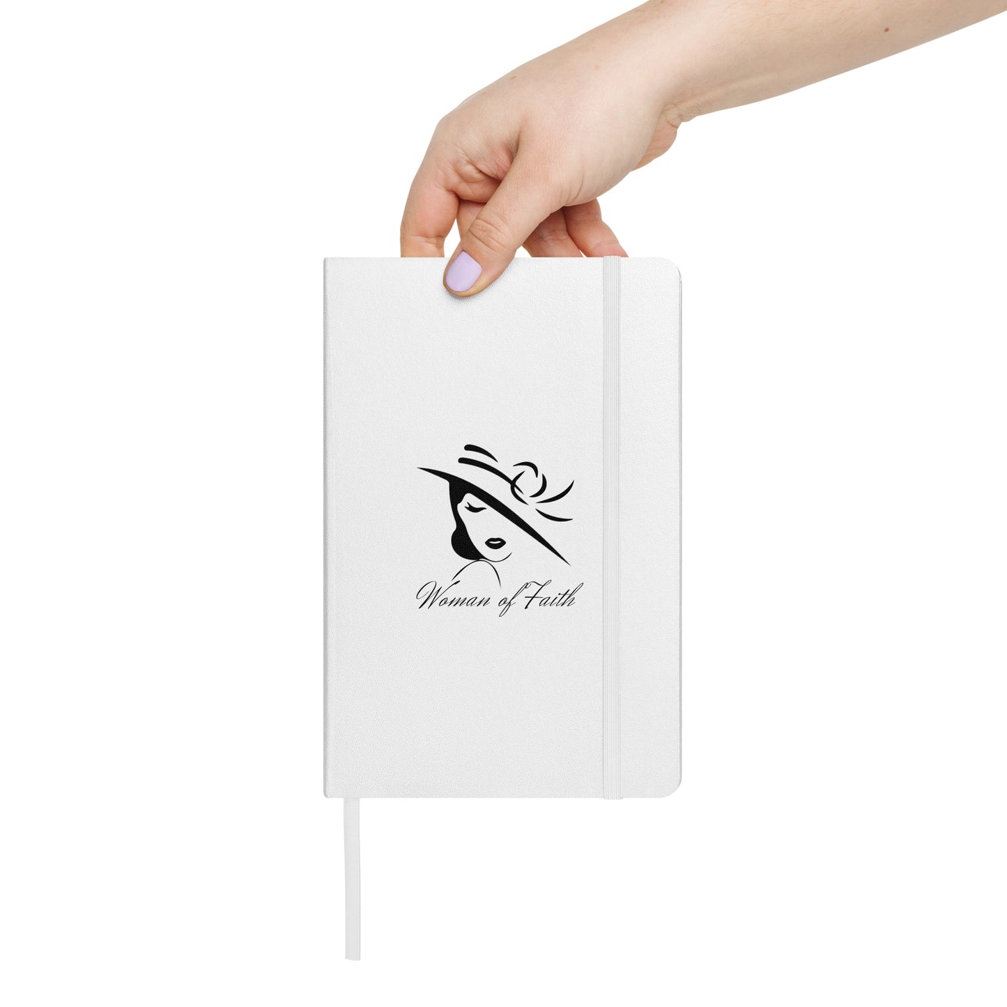 Woman of Faith (Black) Hardcover bound notebook