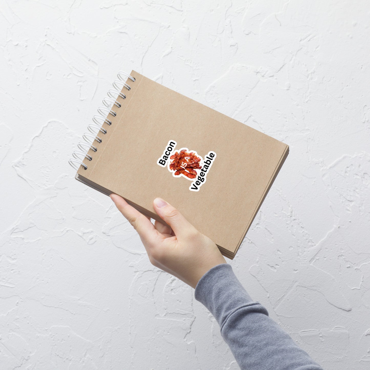 Bacon is a vegetable Bubble-free stickers