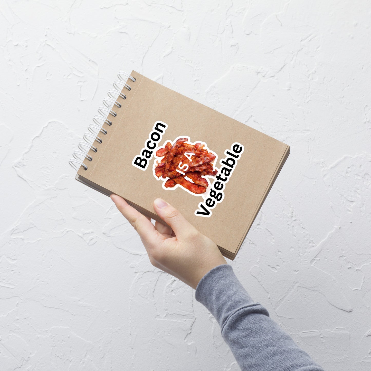 Bacon is a vegetable Bubble-free stickers