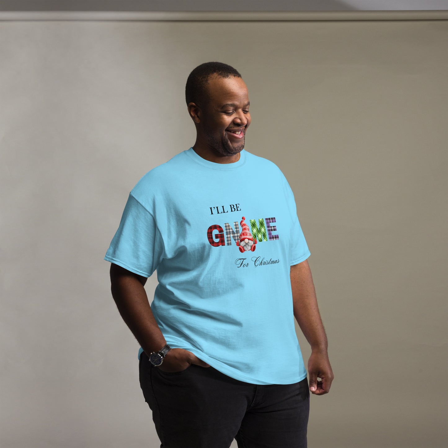 I'll Be Gnome for Christmas Men's classic tee