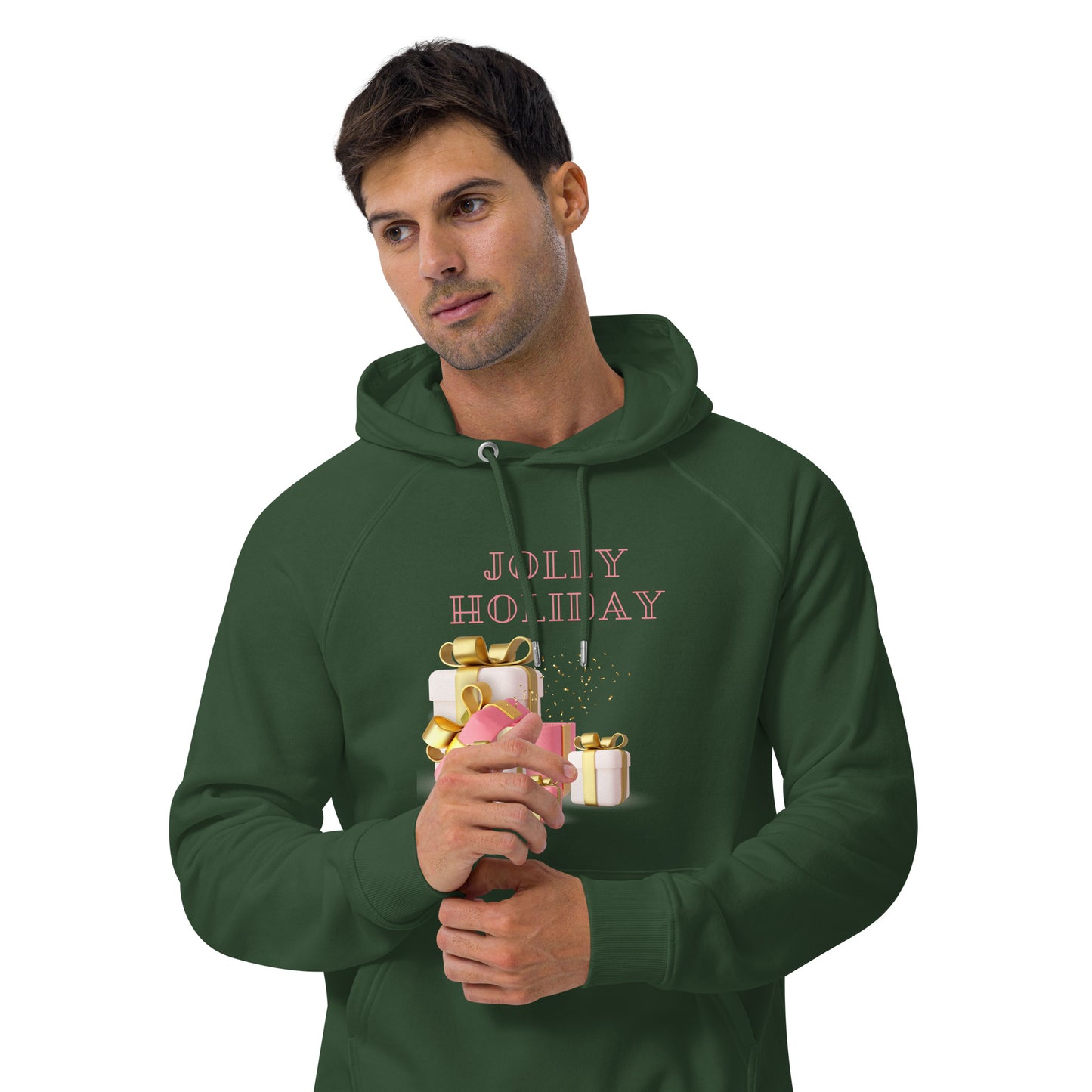 Jolly Holiday Unisex eco raglan hoodie