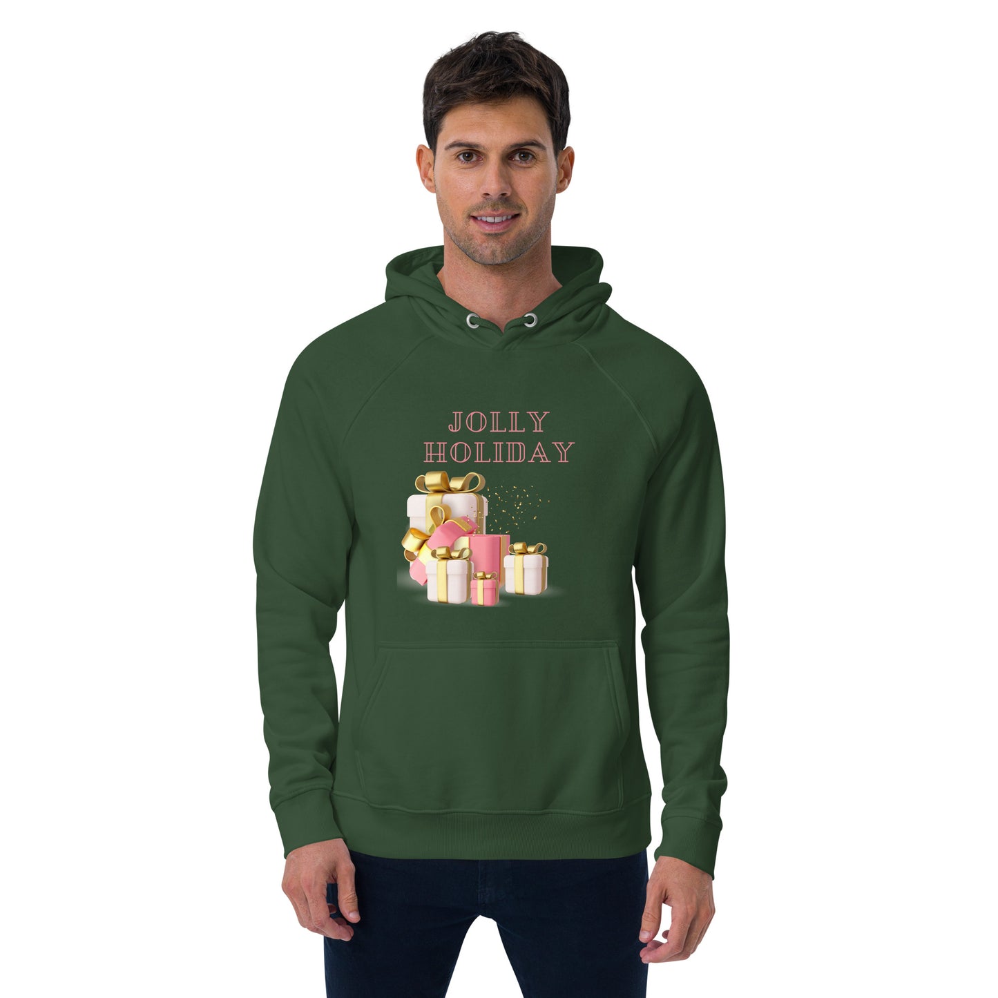 Jolly Holiday Unisex eco raglan hoodie