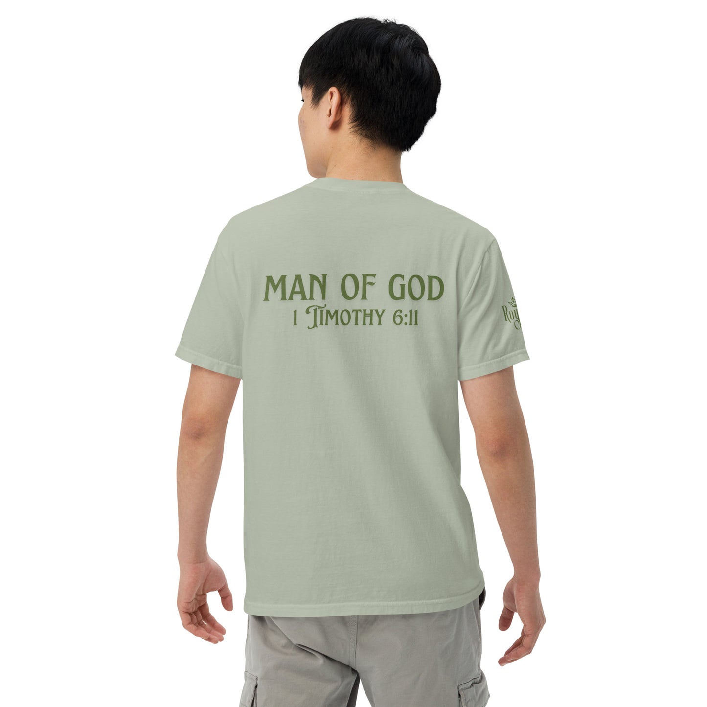 Man of God (Green) Unisex garment-dyed heavyweight t-shirt