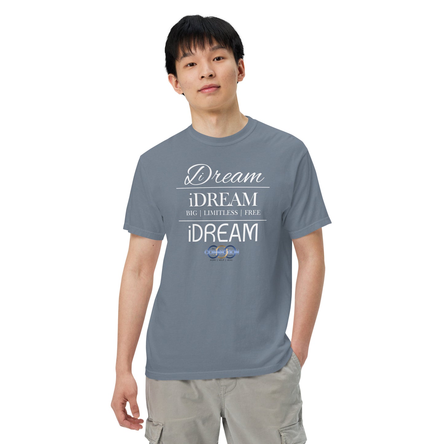 iDREAM (Connection) Unisex garment-dyed heavyweight t-shirt