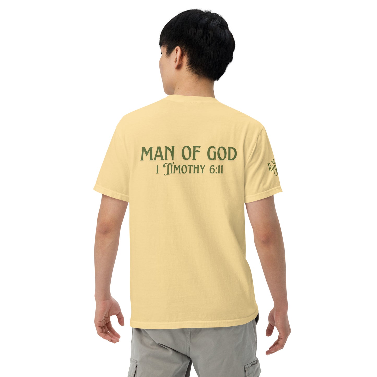 Man of God (Green) Unisex garment-dyed heavyweight t-shirt