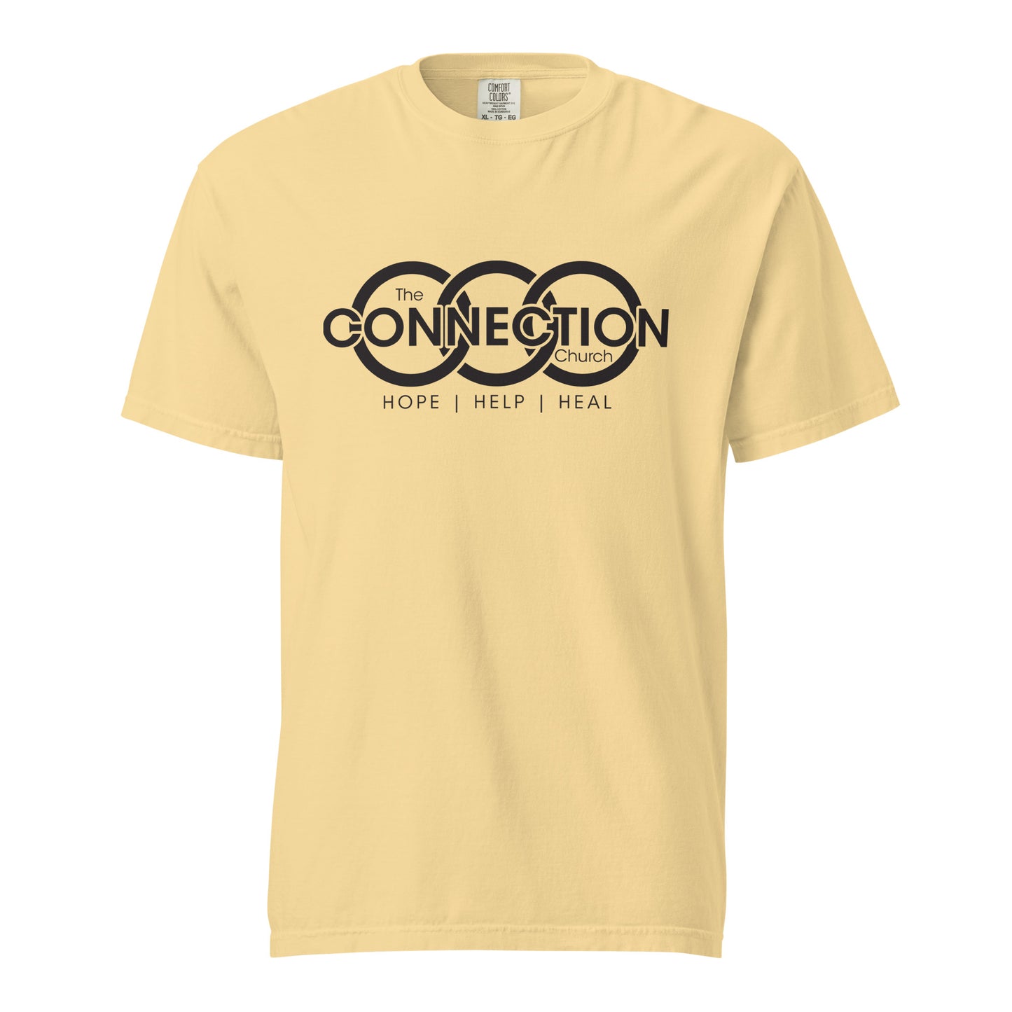 Connection (Black) Unisex garment-dyed heavyweight t-shirt