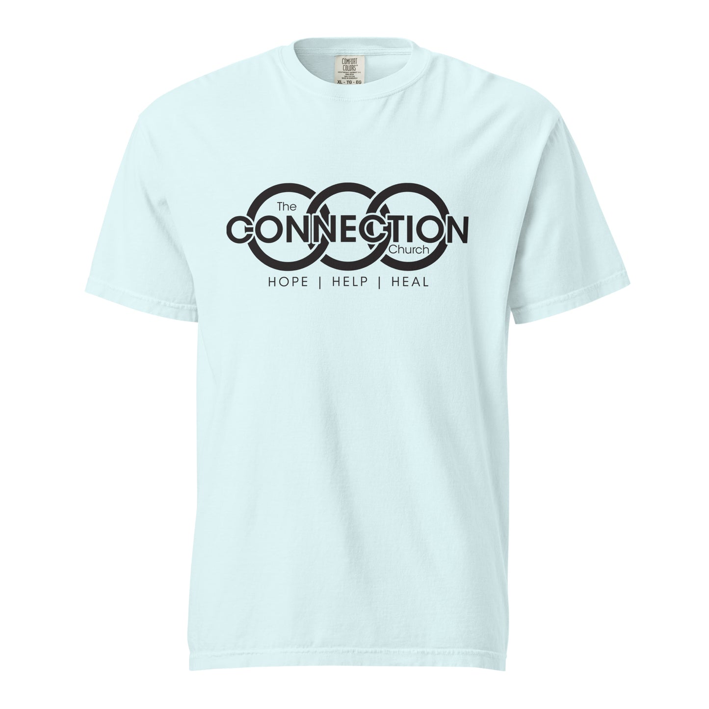 Connection (Black) Unisex garment-dyed heavyweight t-shirt