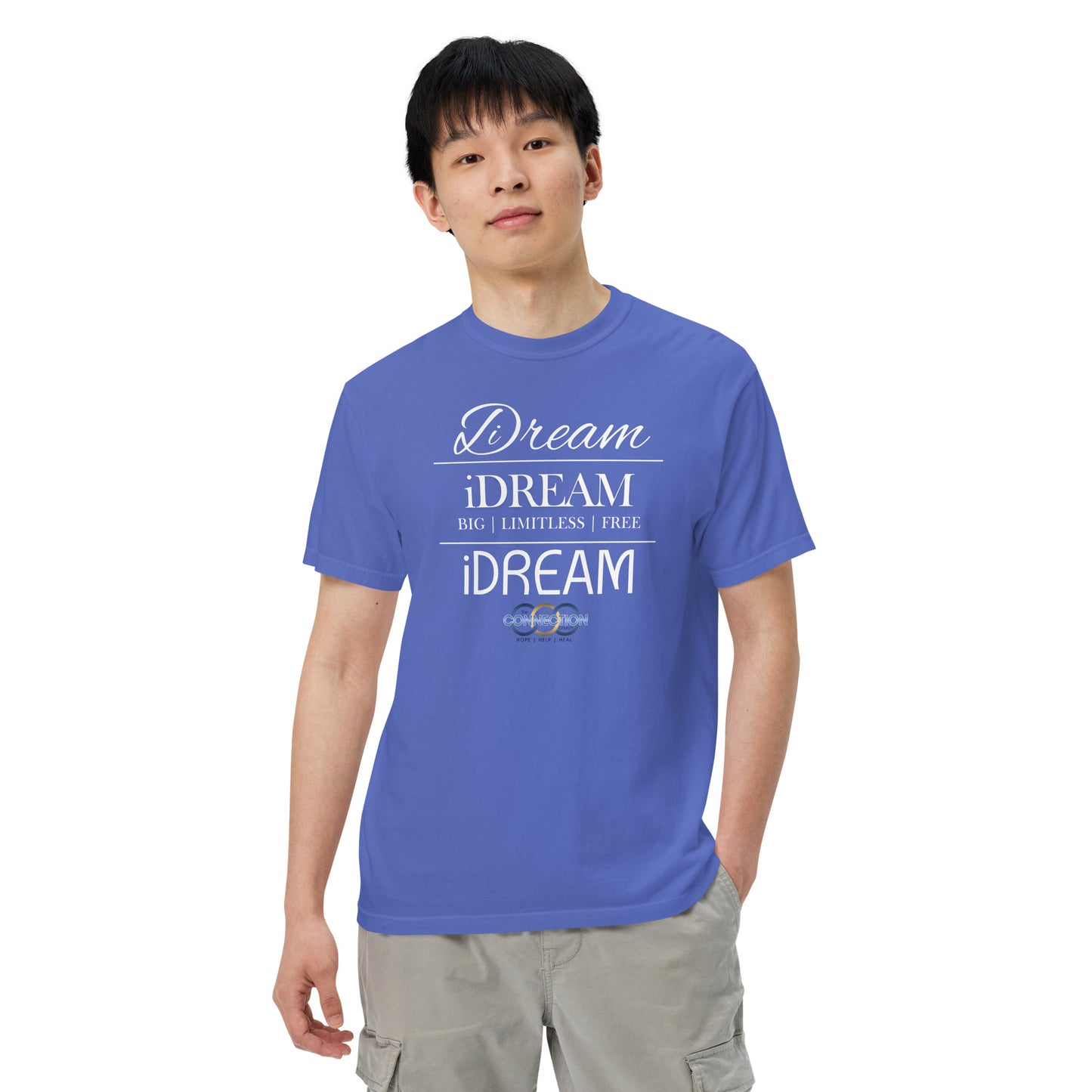 iDREAM (Connection) Unisex garment-dyed heavyweight t-shirt