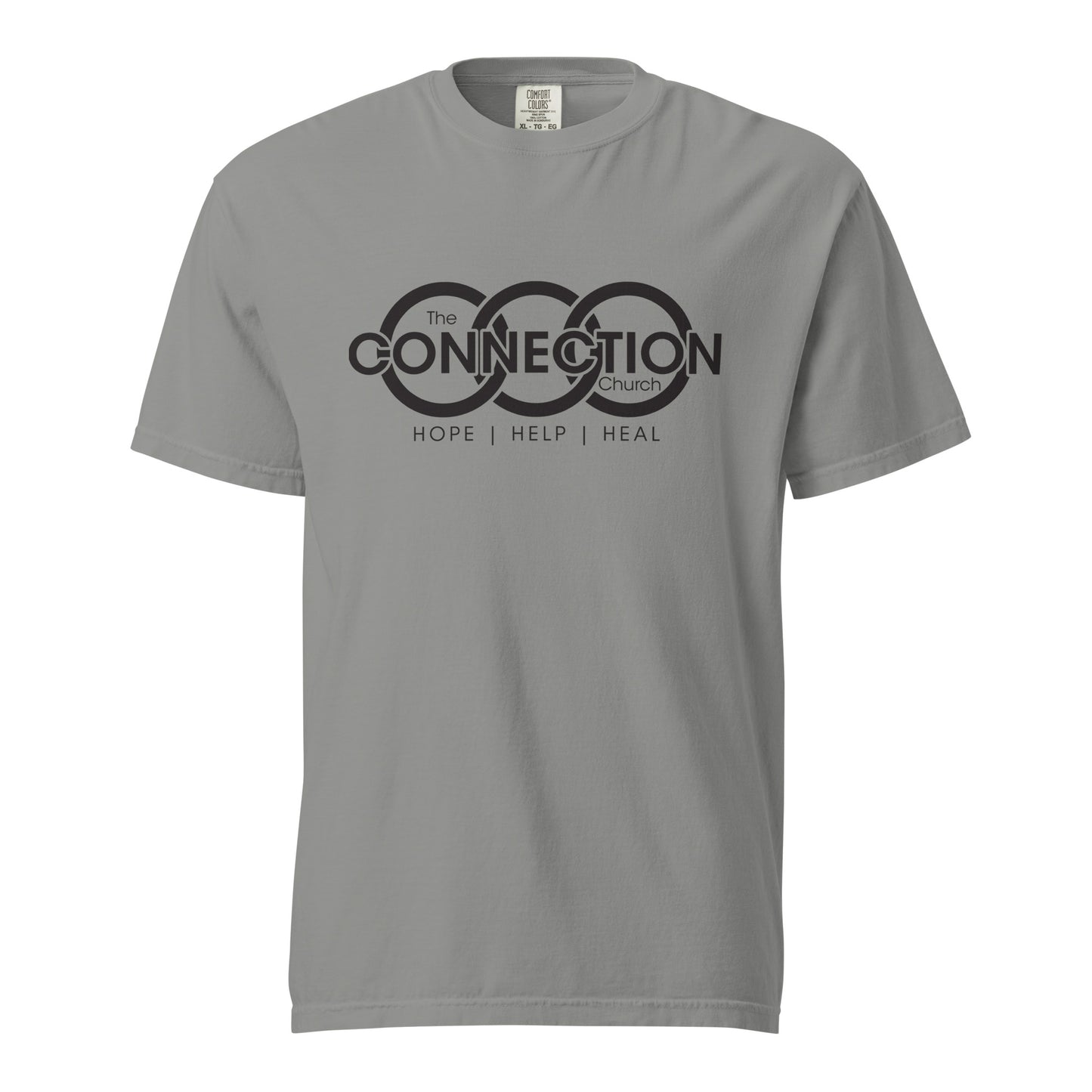 Connection (Black) Unisex garment-dyed heavyweight t-shirt