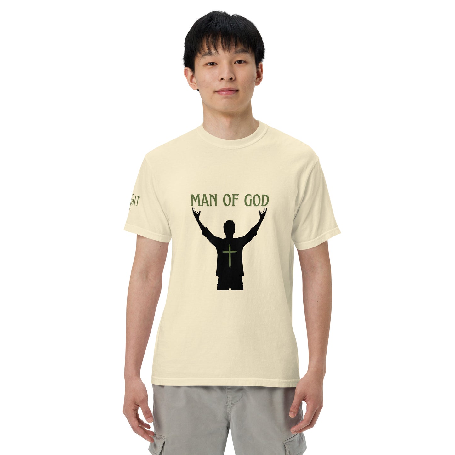 Man of God (Green) Unisex garment-dyed heavyweight t-shirt