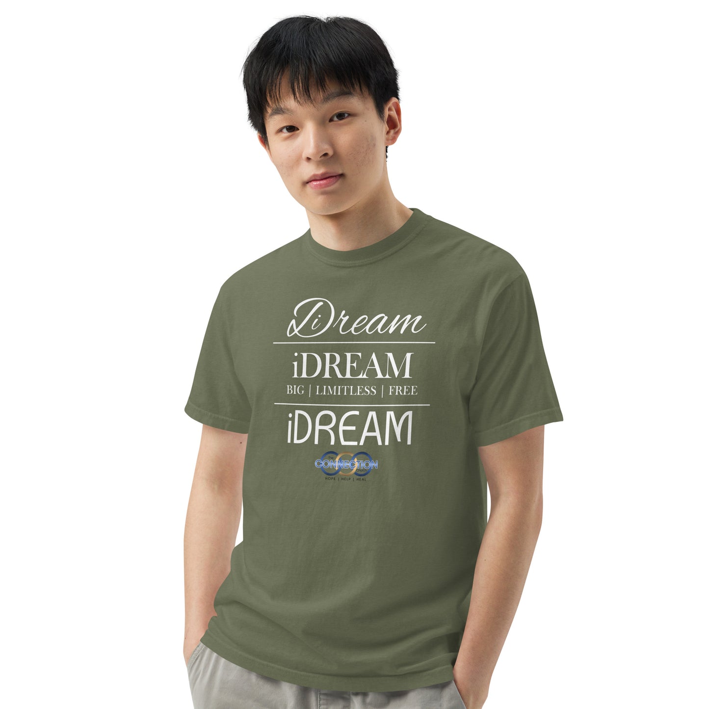 iDREAM (Connection) Unisex garment-dyed heavyweight t-shirt