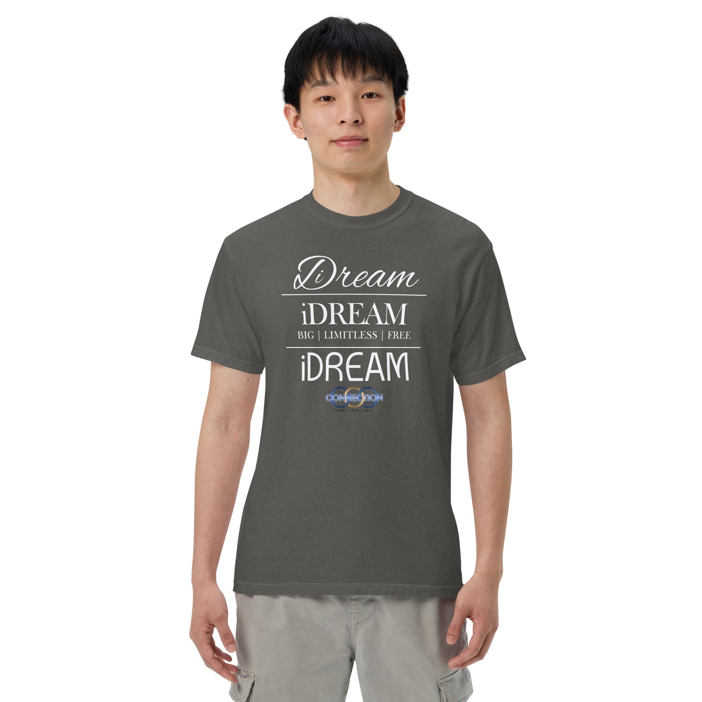 iDREAM (Connection) Unisex garment-dyed heavyweight t-shirt