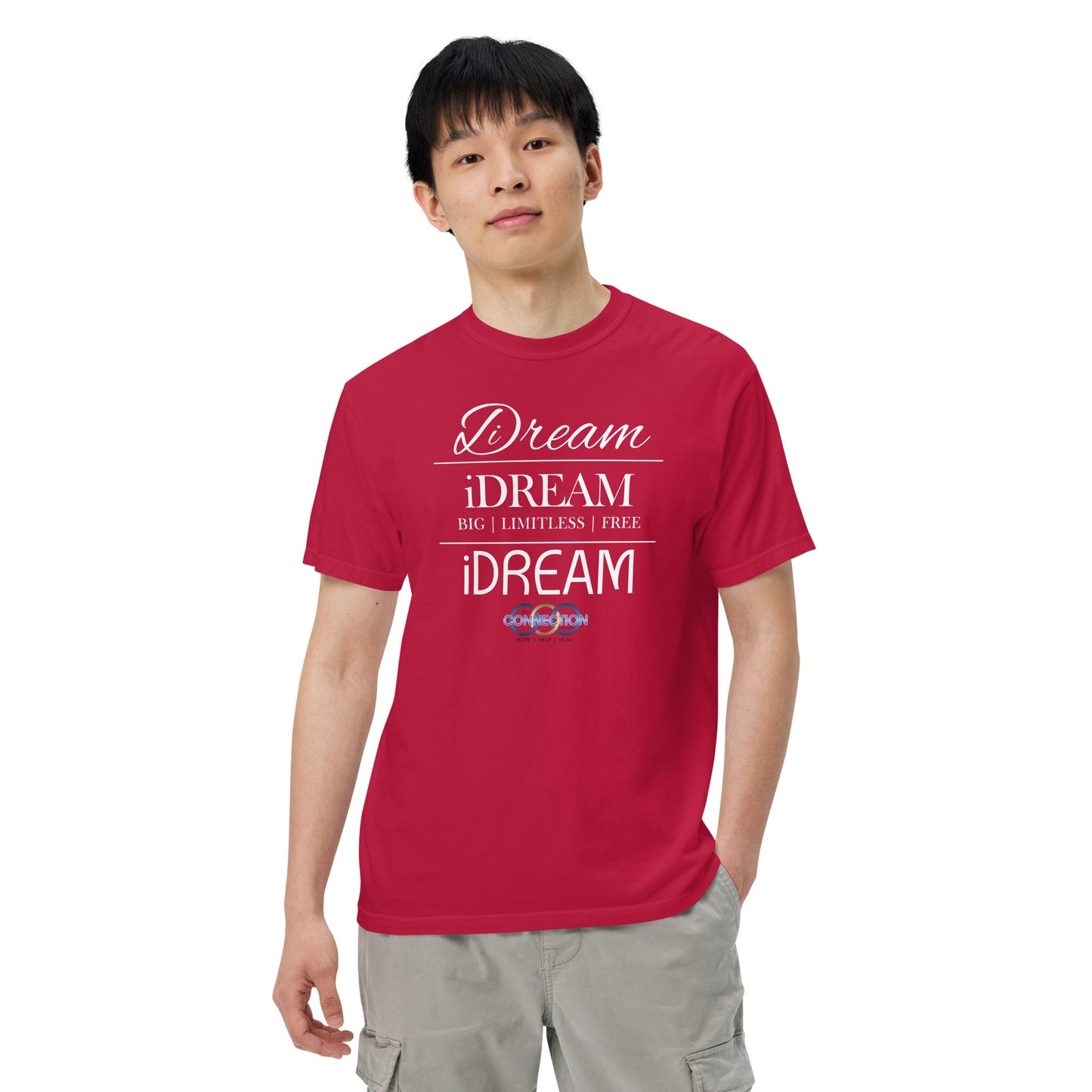 iDREAM (Connection) Unisex garment-dyed heavyweight t-shirt