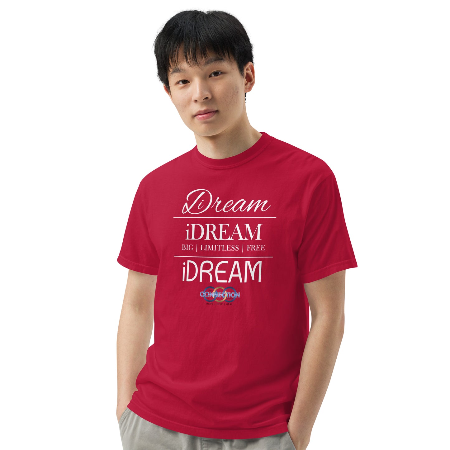 iDREAM (Connection) Unisex garment-dyed heavyweight t-shirt