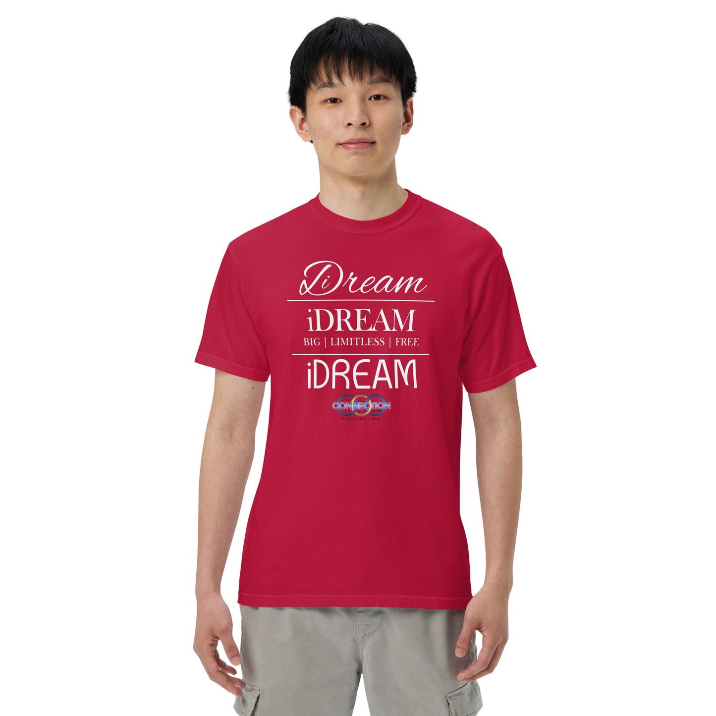 iDREAM (Connection) Unisex garment-dyed heavyweight t-shirt