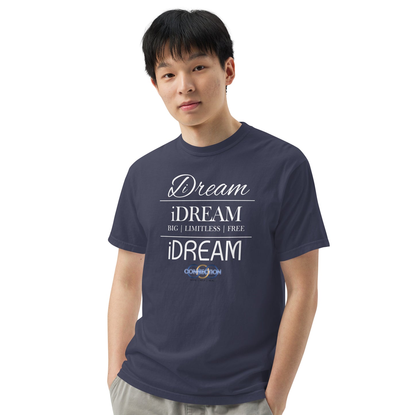 iDREAM (Connection) Unisex garment-dyed heavyweight t-shirt