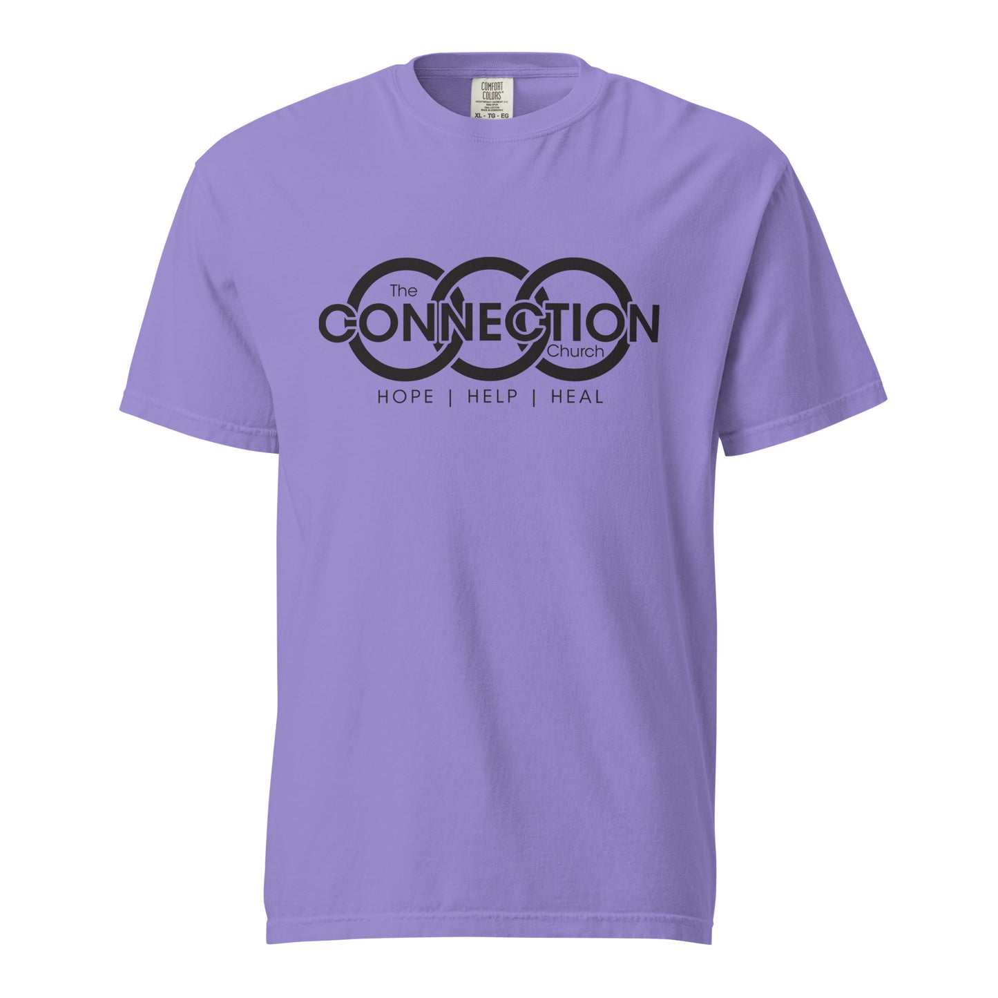 Connection (Black) Unisex garment-dyed heavyweight t-shirt