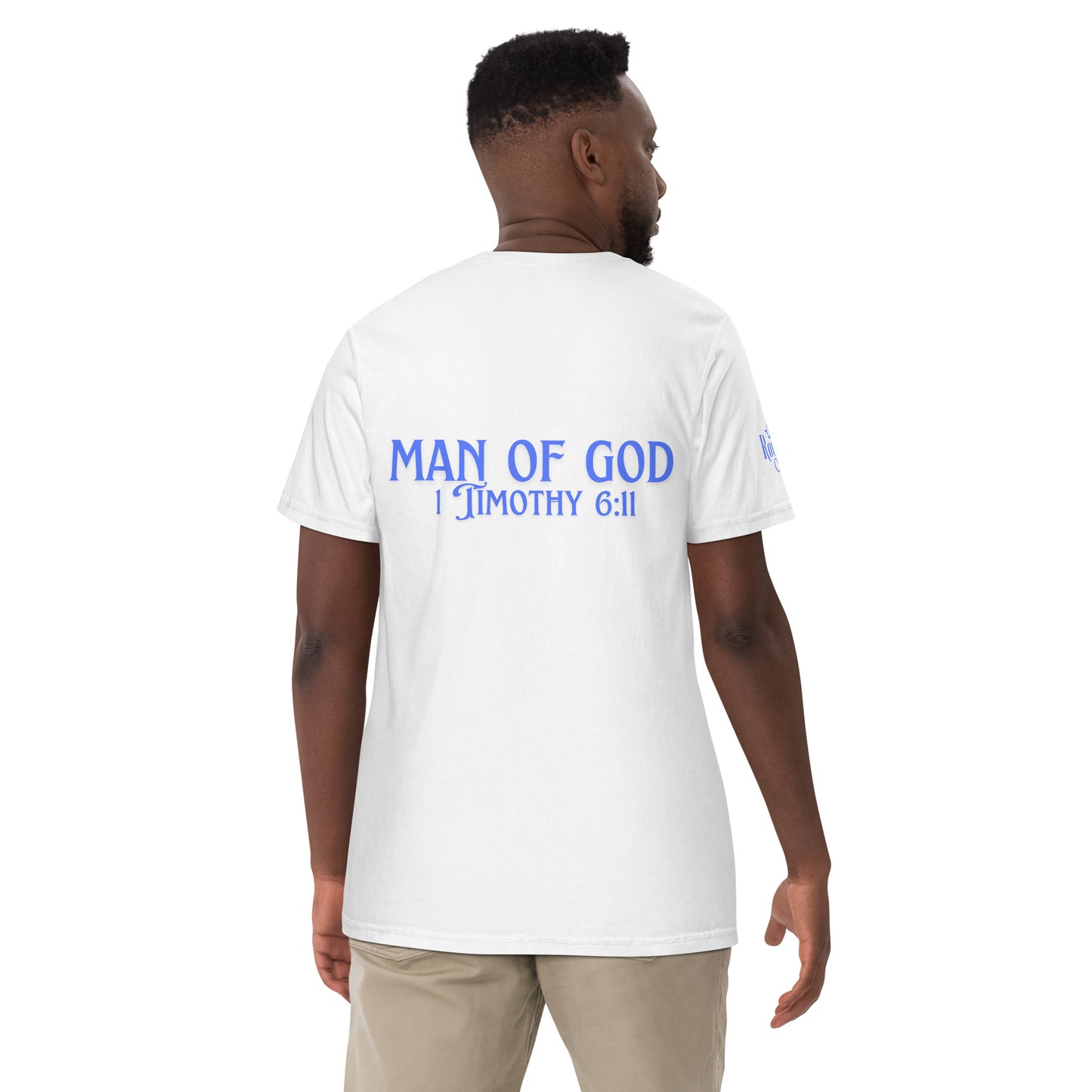 Man of God (Blue) Unisex garment-dyed heavyweight t-shirt