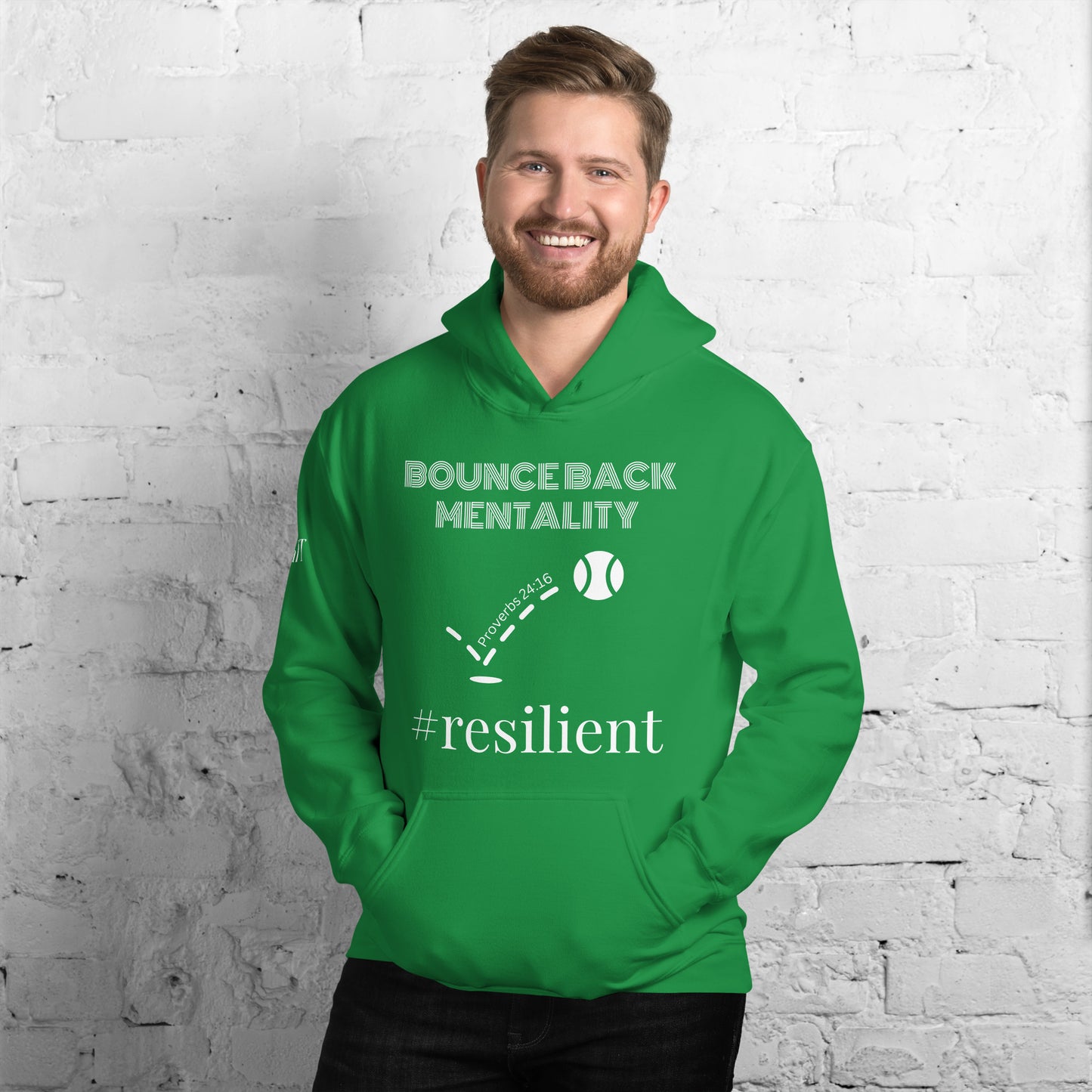 Resilient (White) Unisex Hoodie