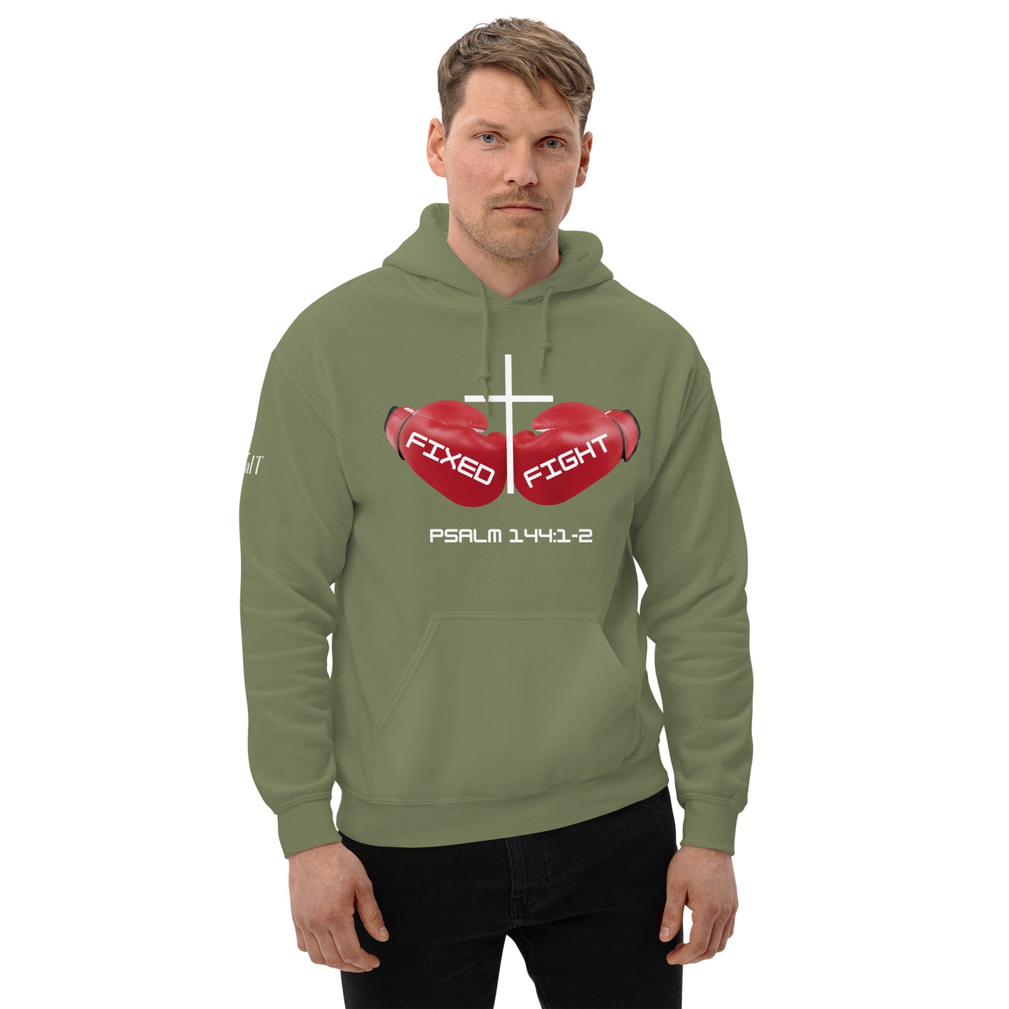 Fixed Fight (White) Unisex Hoodie