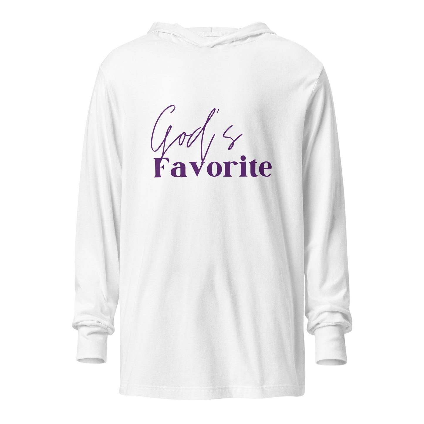 God's Favorite Hooded long-sleeve tee
