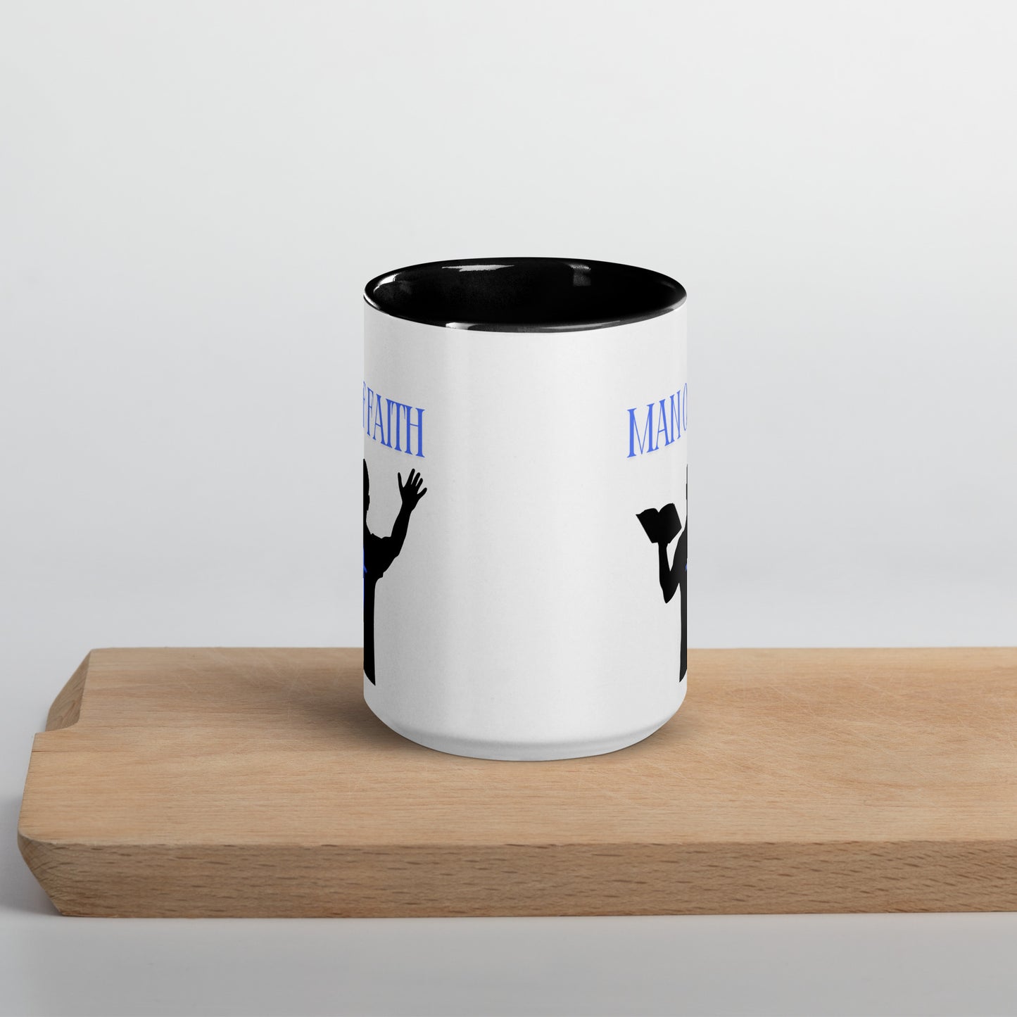 Man of Faith (Blue) Mug with Color Inside
