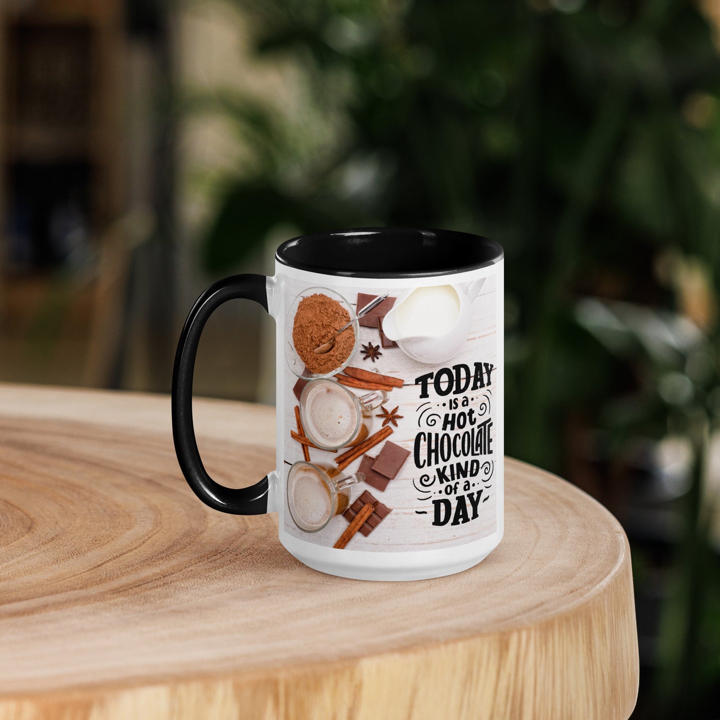 Hot Chocolate Mug with Color Inside