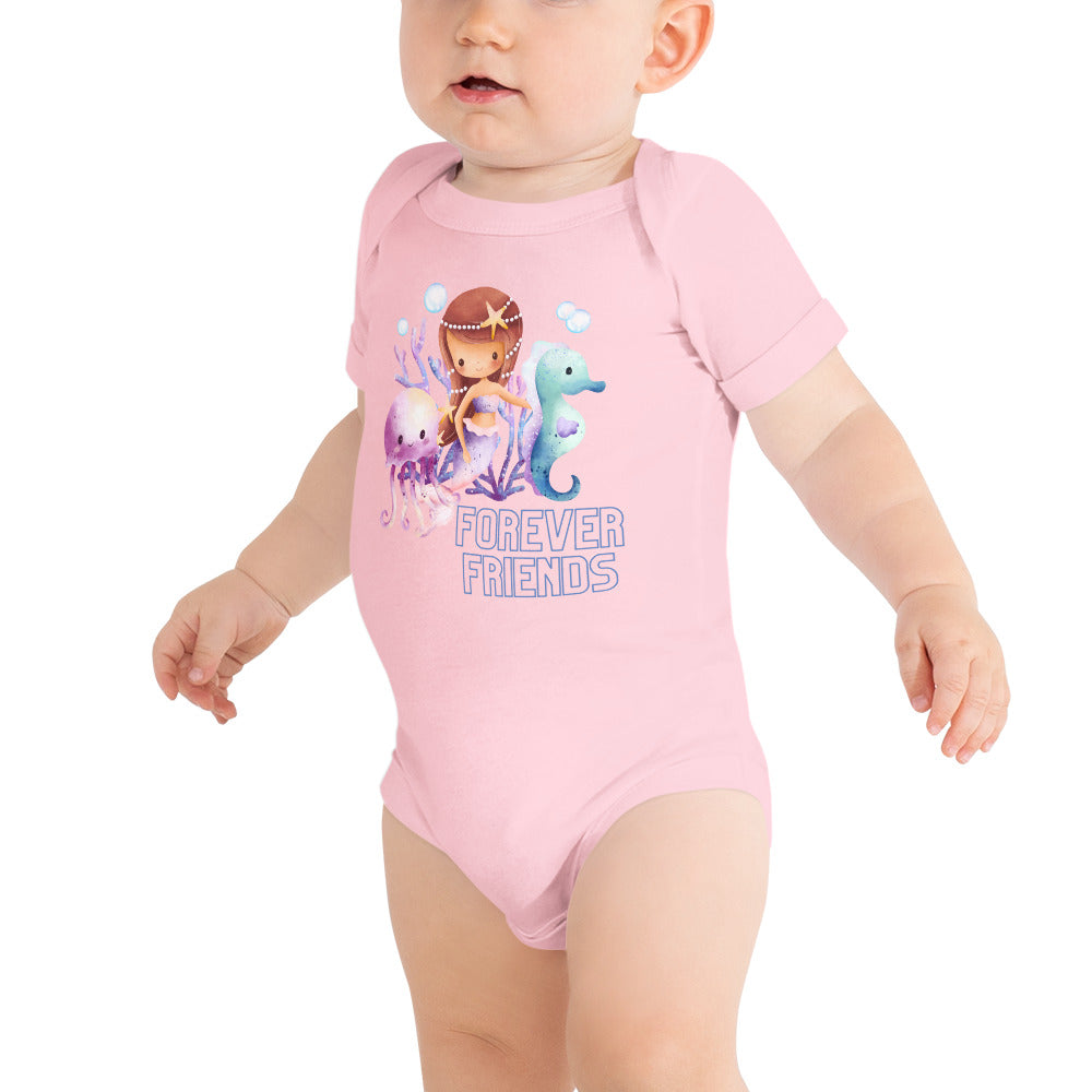 Mermaid Baby short sleeve one piece