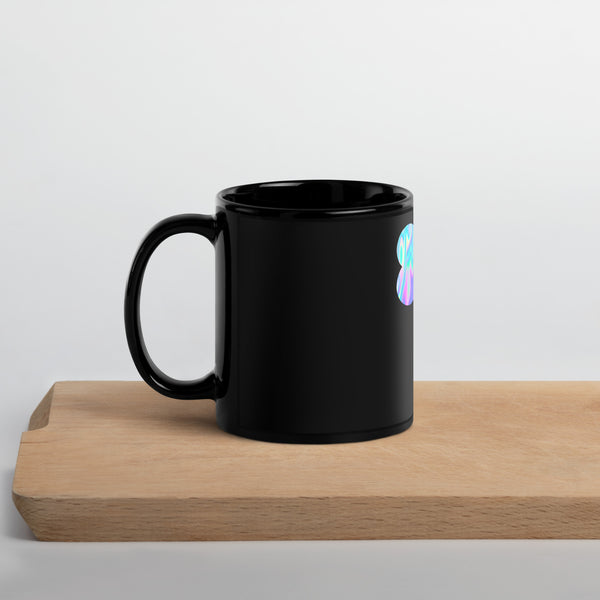Iridescent Black Glossy Mug
