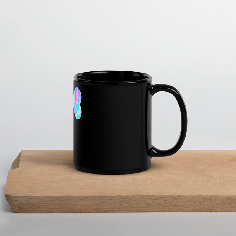 Iridescent Black Glossy Mug