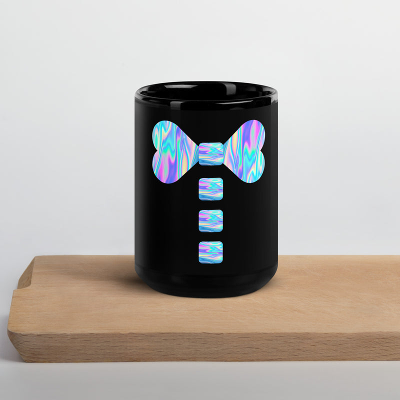 Iridescent Black Glossy Mug