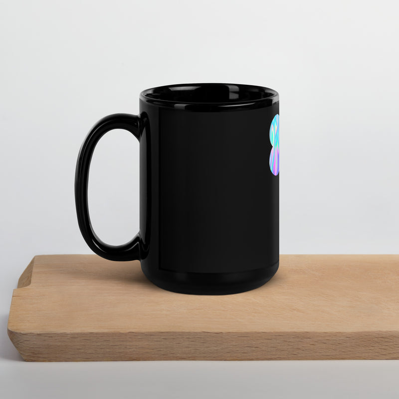 Iridescent Black Glossy Mug