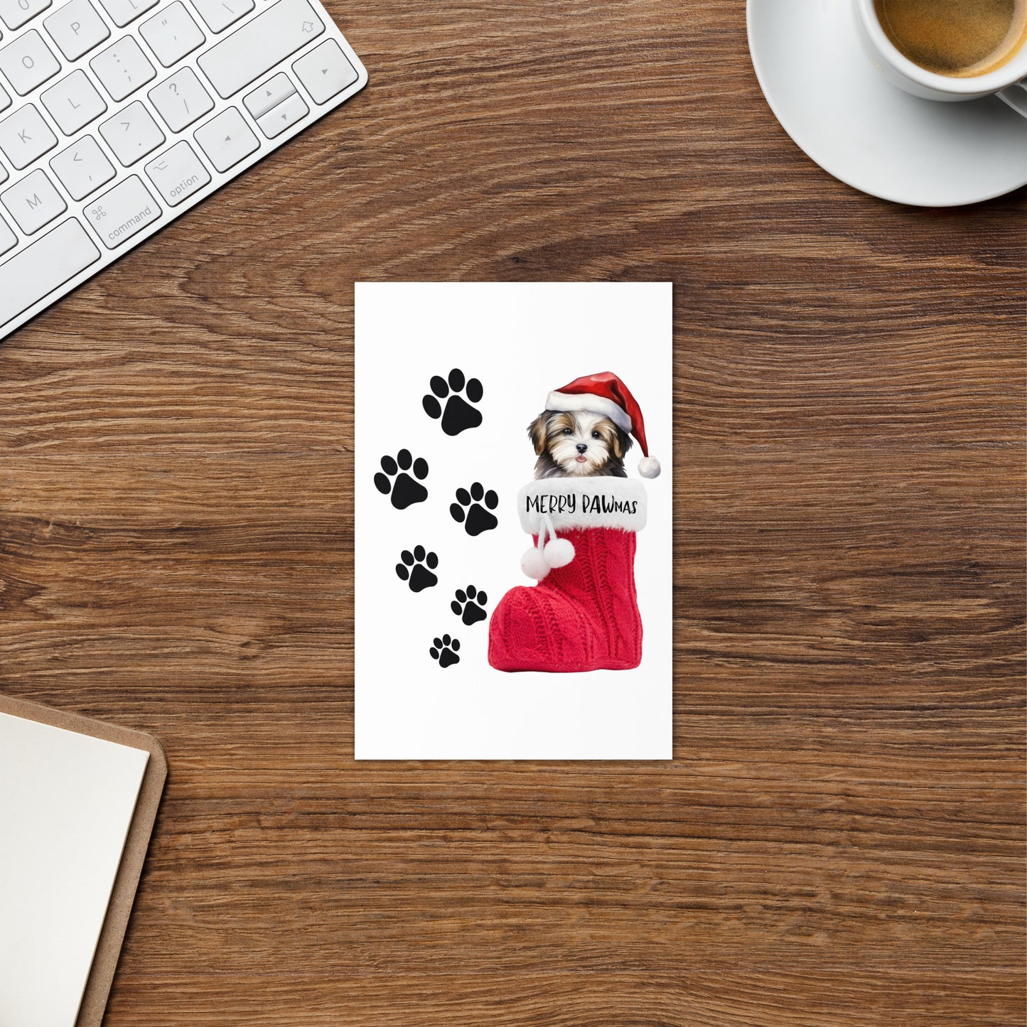 Merry Pawmas Greeting card