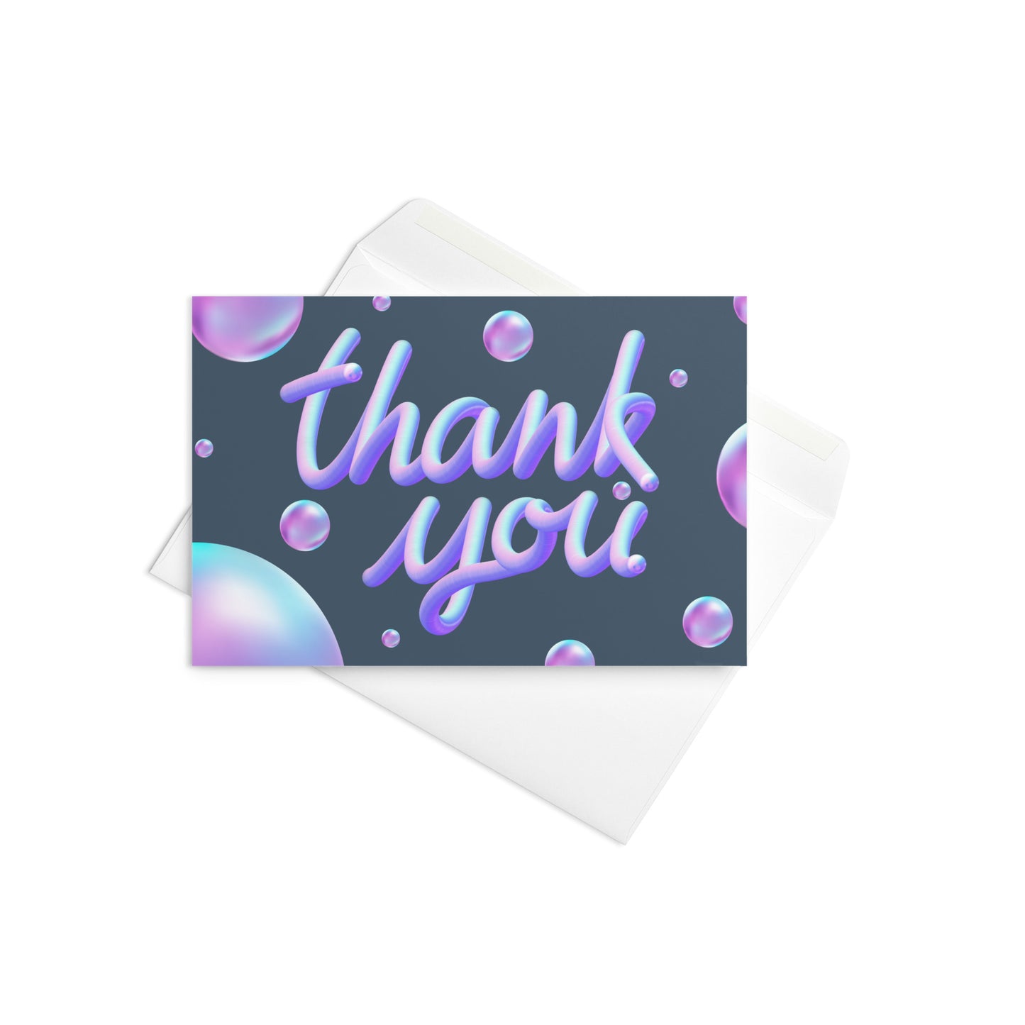 Neon Thank You Greeting card