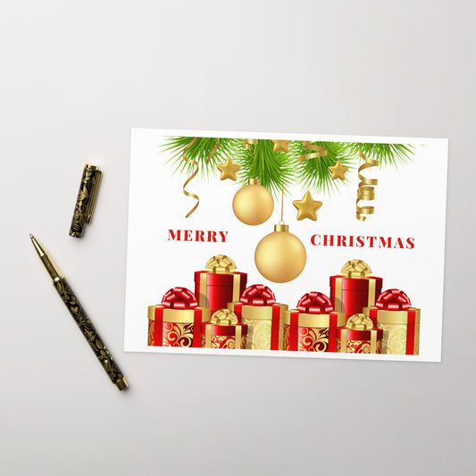 Merry Christmas Greeting card