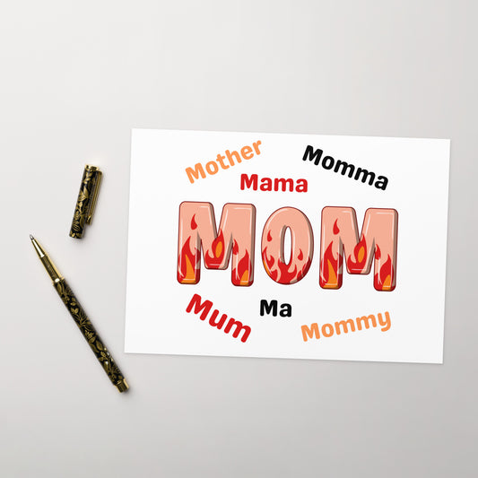 Mom Momma Mum Greeting card