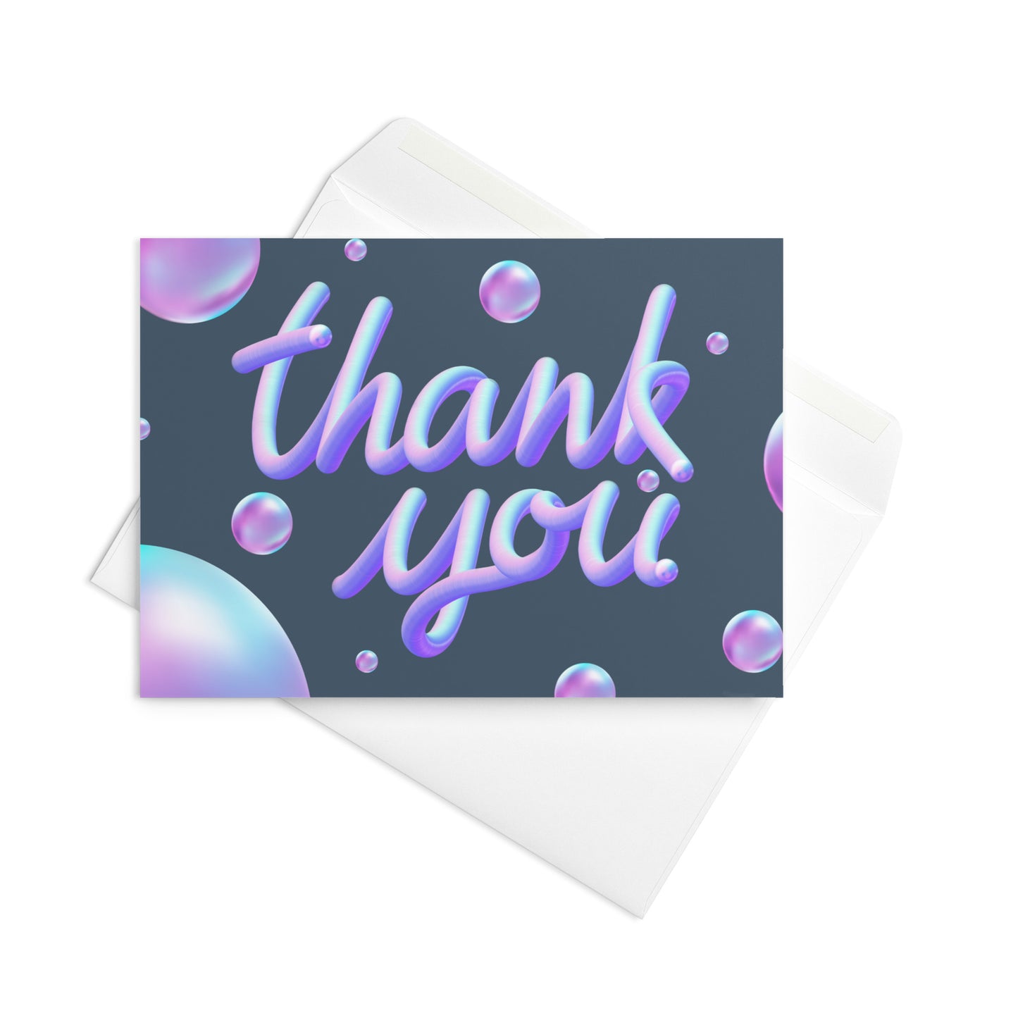 Neon Thank You Greeting card