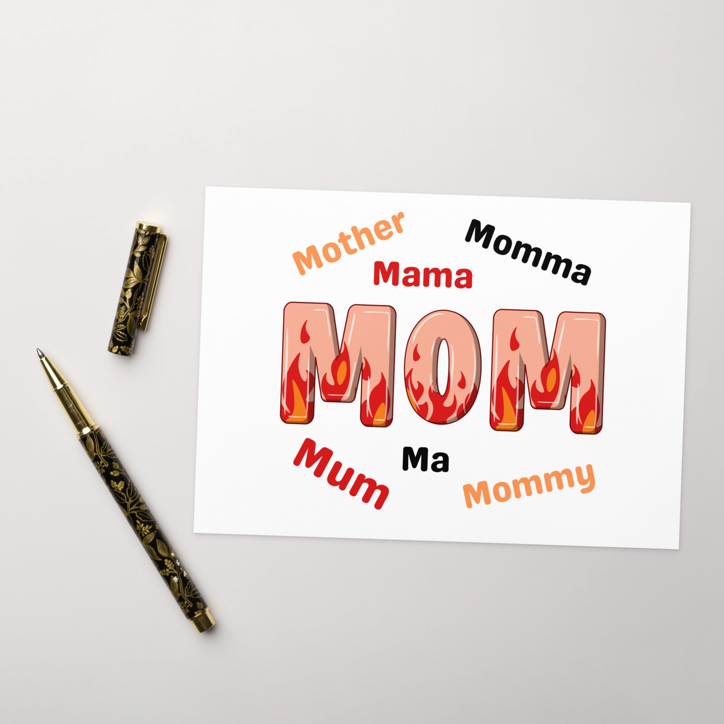 Mom Momma Mum Greeting card