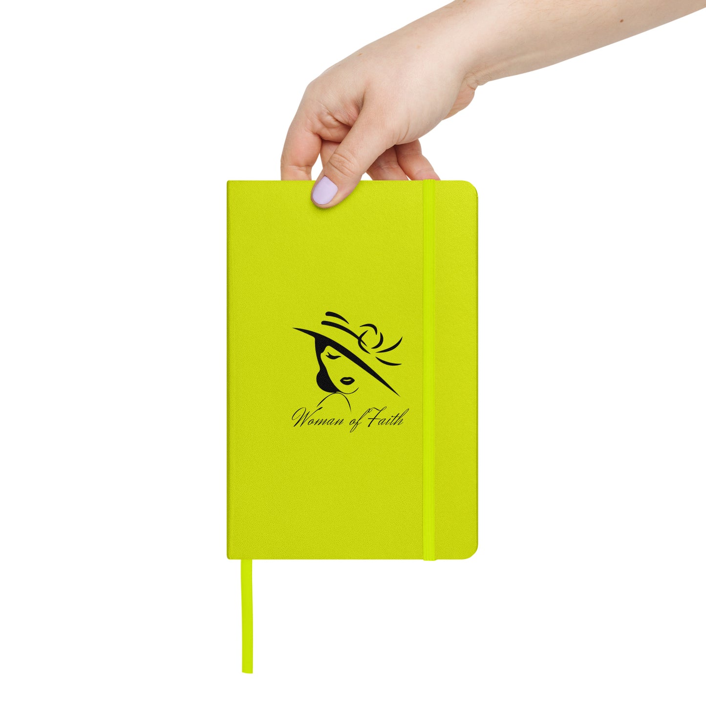 Woman of Faith (Black) Hardcover bound notebook