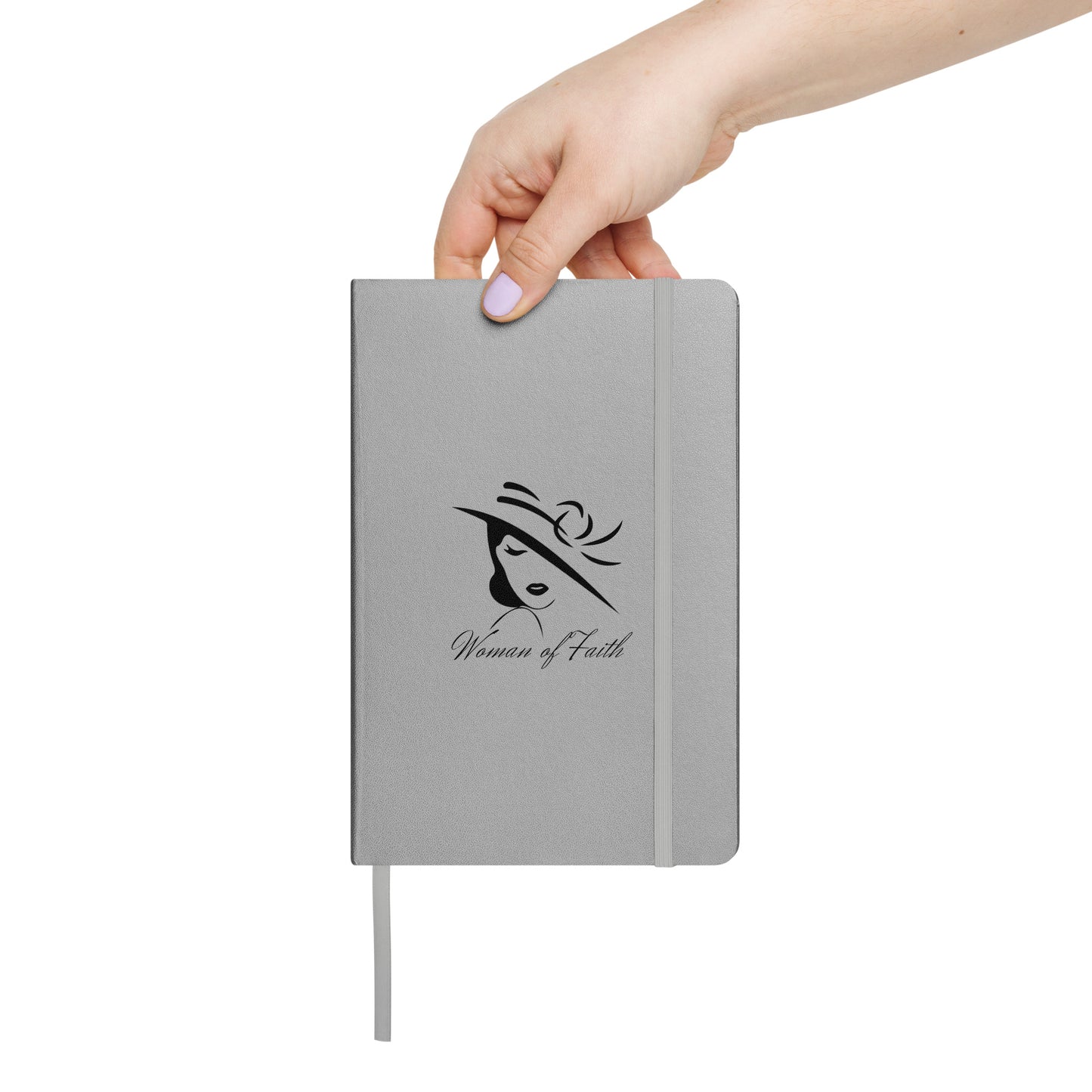 Woman of Faith (Black) Hardcover bound notebook