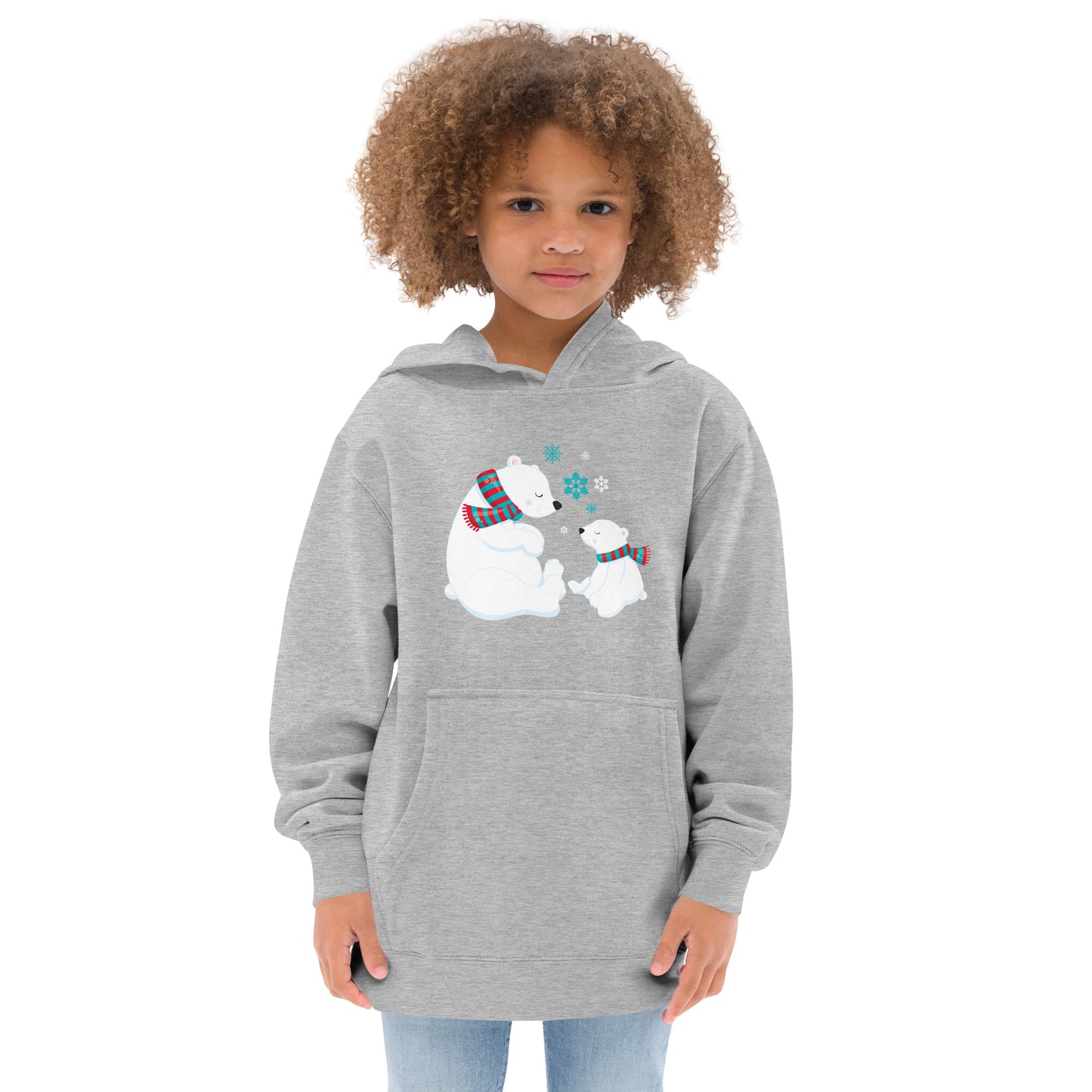 Kids Polar Bear fleece hoodie