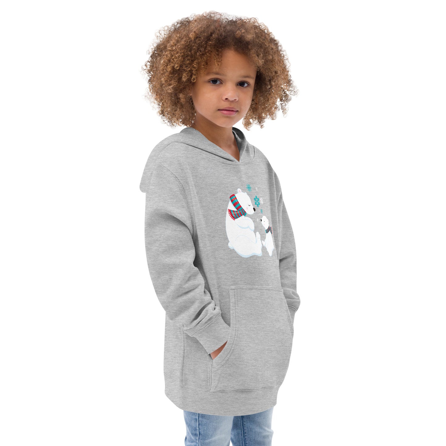Kids Polar Bear fleece hoodie