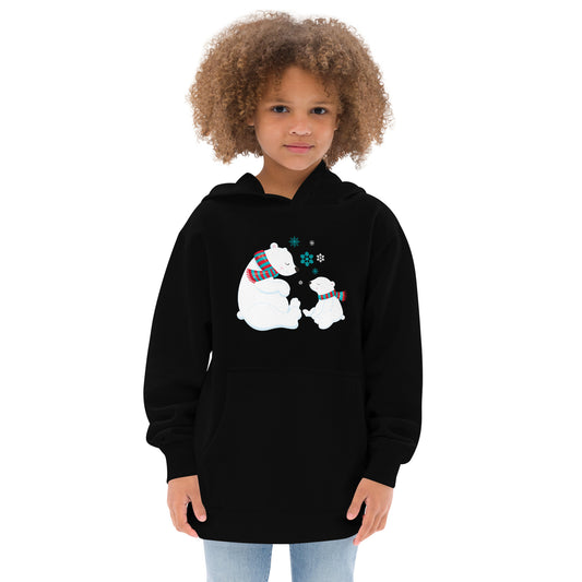 Kids Polar Bear fleece hoodie