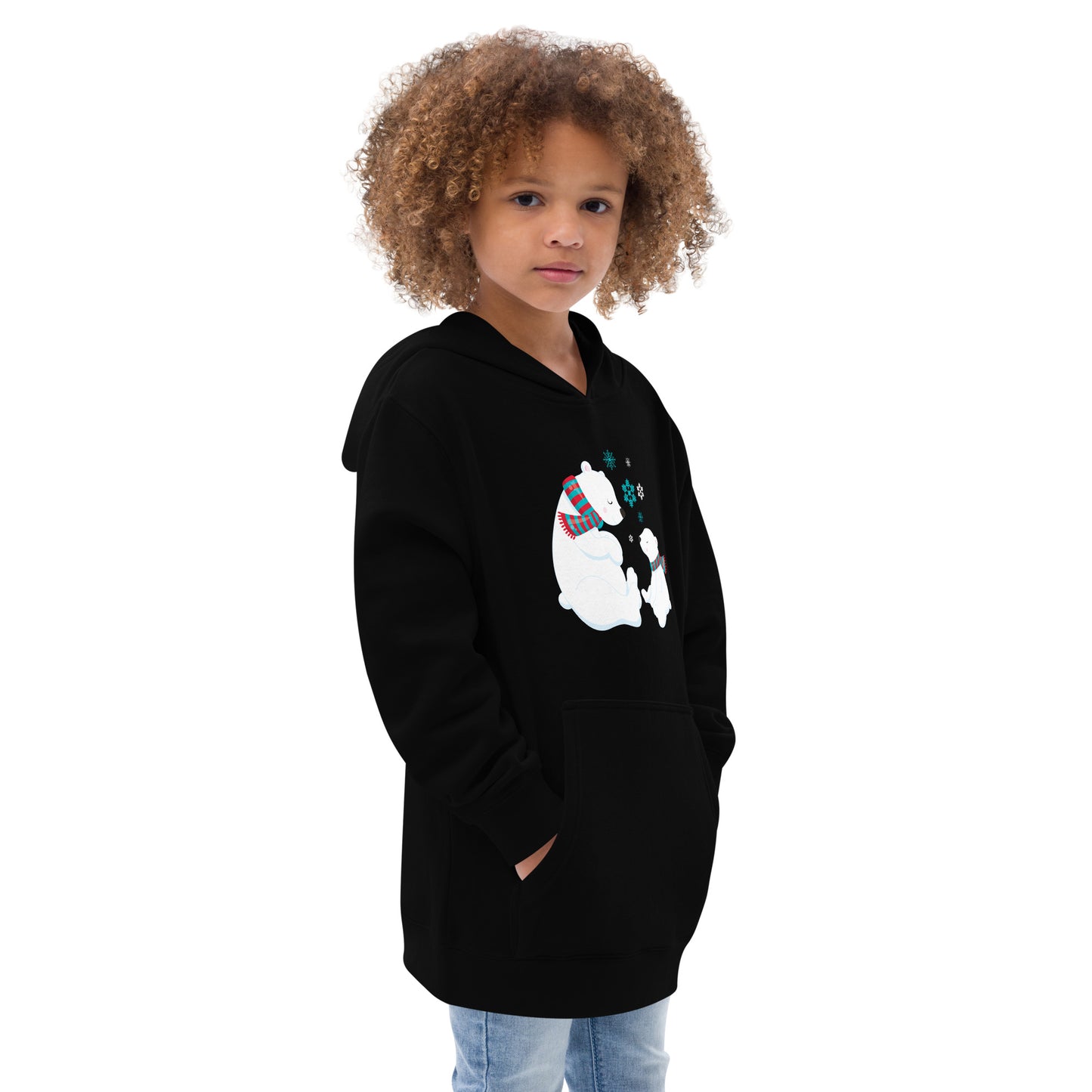 Kids Polar Bear fleece hoodie