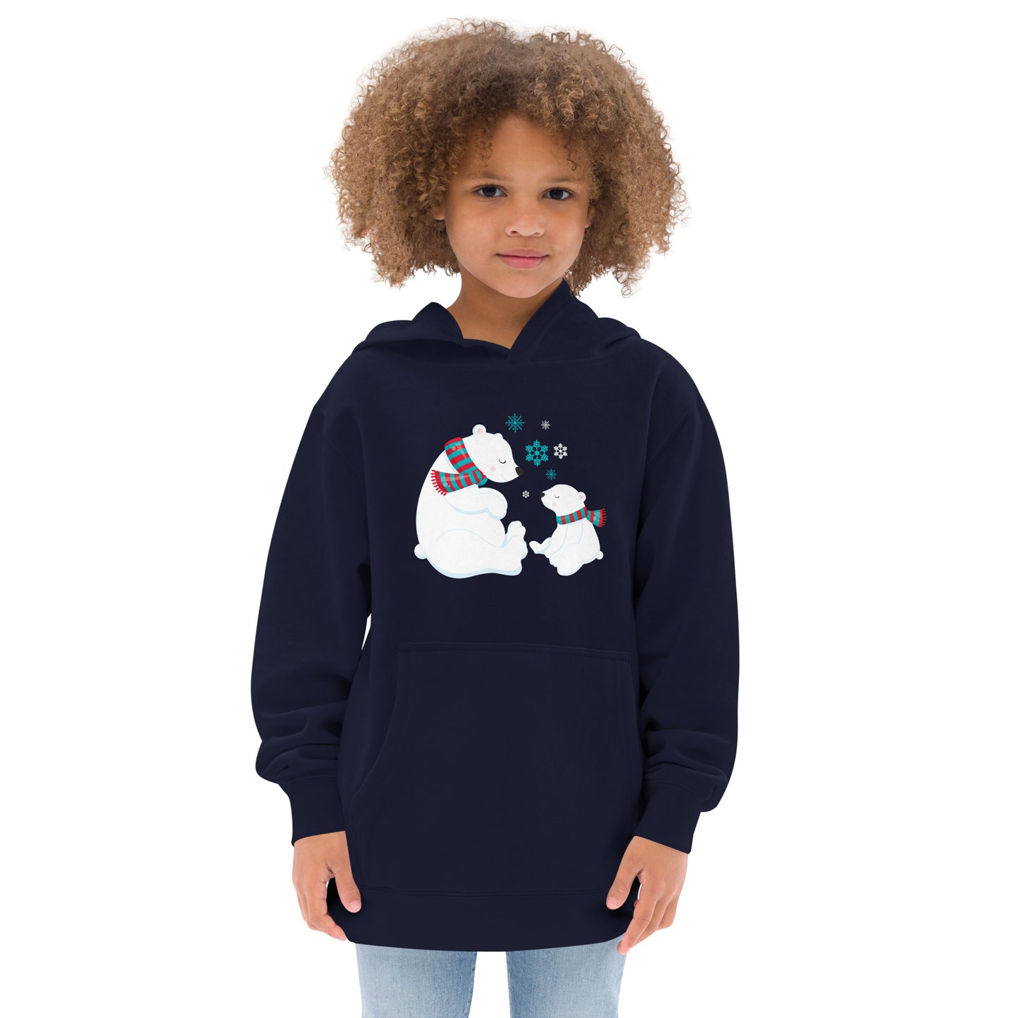 Kids Polar Bear fleece hoodie