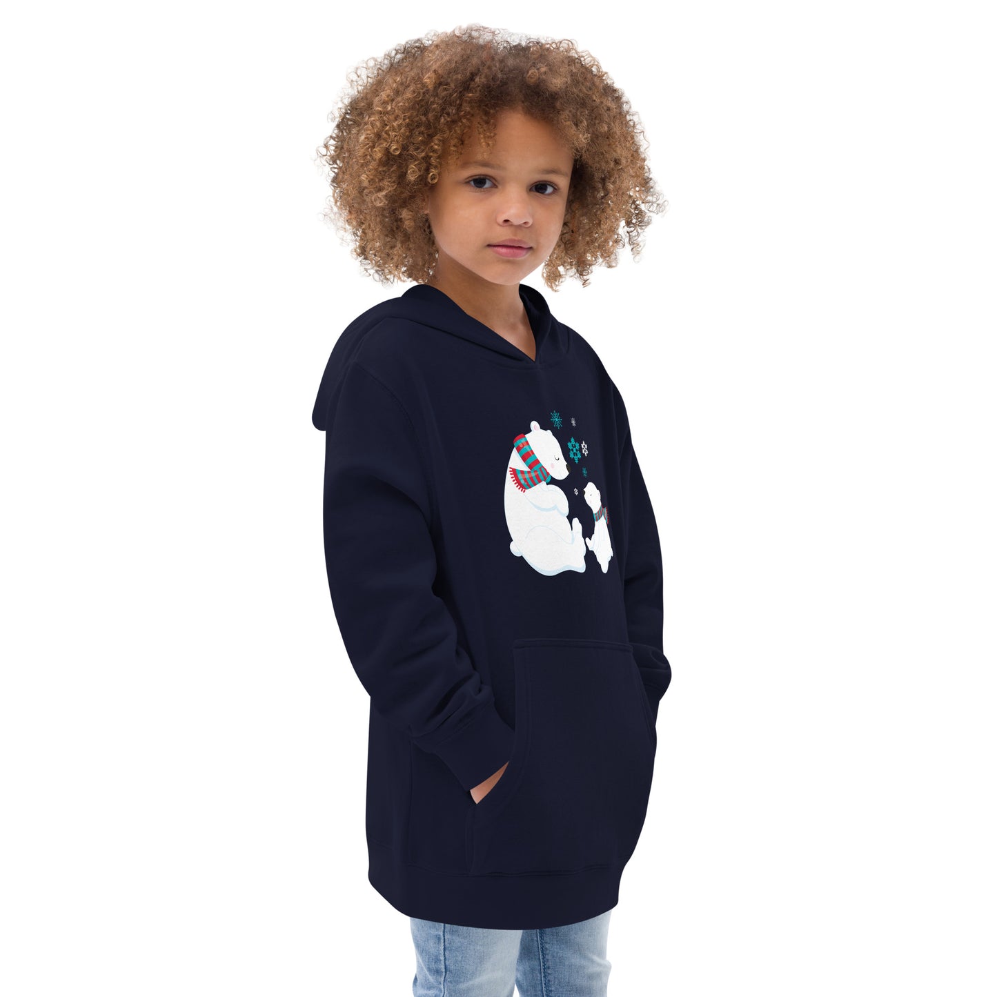 Kids Polar Bear fleece hoodie