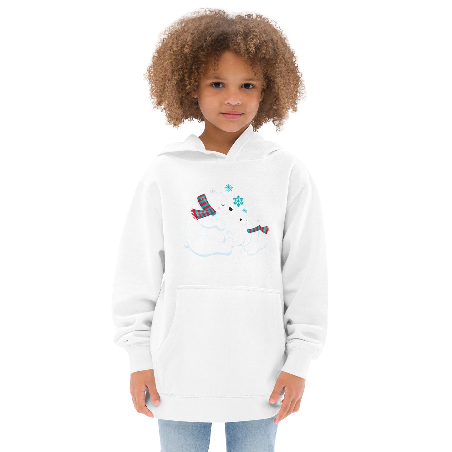 Kids Polar Bear fleece hoodie