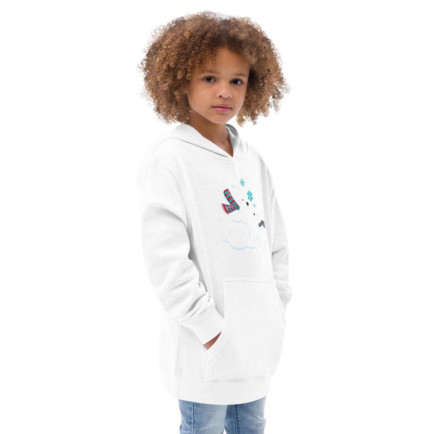 Kids Polar Bear fleece hoodie