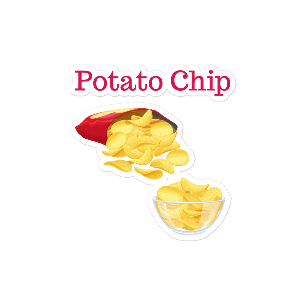 Potato Chip Bubble-free stickers